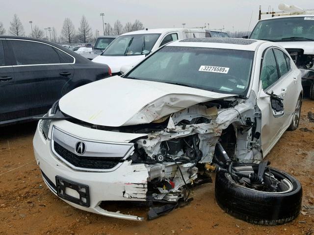 19UUA9F7XDA000242 - 2013 ACURA TL ADVANCE WHITE photo 2