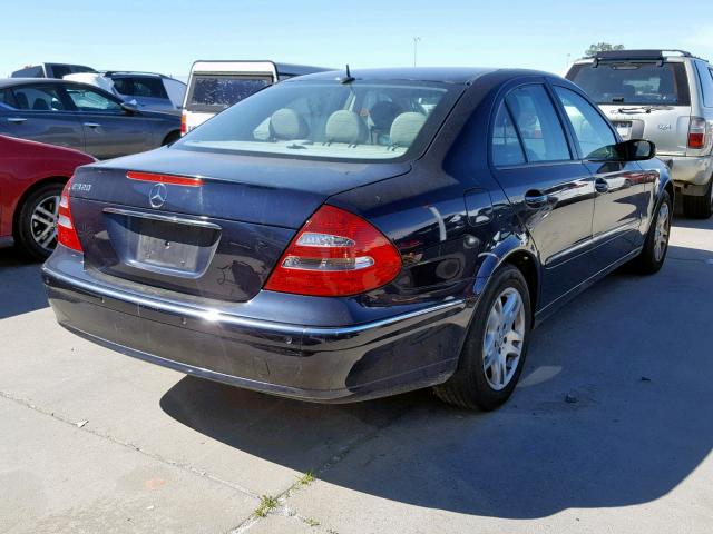 WDBUF65JX3A225009 - 2003 MERCEDES-BENZ E 320 BLUE photo 4