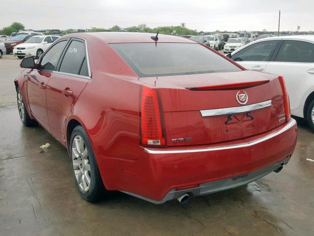 1G6DV57V480160169 - 2008 CADILLAC CTS HI FEA RED photo 3