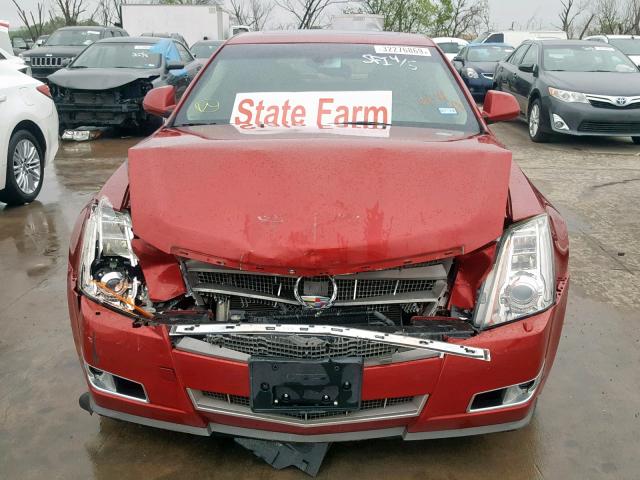 1G6DV57V480160169 - 2008 CADILLAC CTS HI FEA RED photo 9