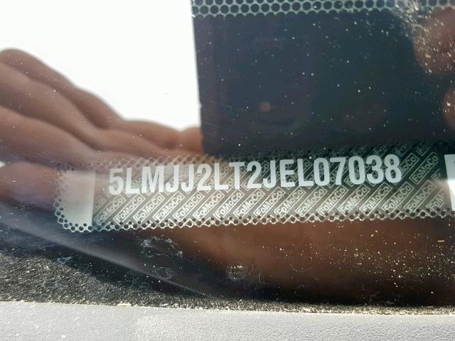 5LMJJ2LT2JEL07038 - 2018 LINCOLN NAVIGATOR WHITE photo 10