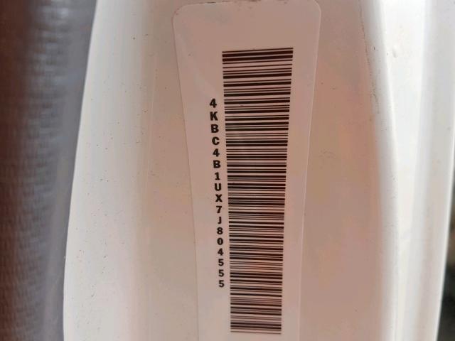 4KBC4B1UX7J804555 - 2007 CHEVROLET TILT MASTE WHITE photo 10