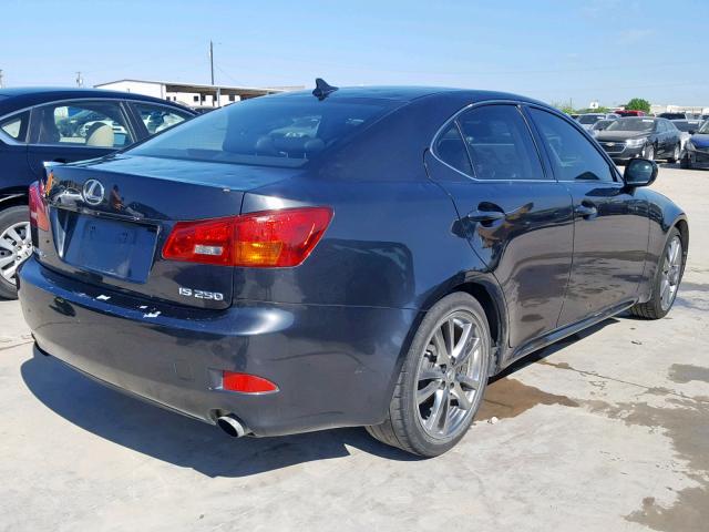 JTHBK262285081183 - 2008 LEXUS IS 250 BLACK photo 4