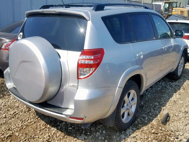 JTMDK4DV6A5093474 - 2010 TOYOTA RAV4 LIMIT SILVER photo 4