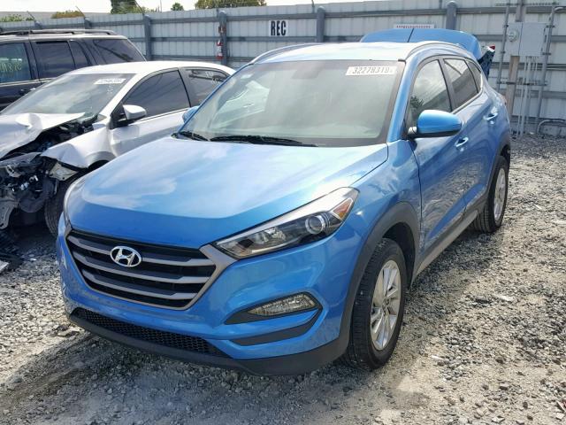 KM8J33A4XHU269363 - 2017 HYUNDAI TUCSON LIM BLUE photo 2