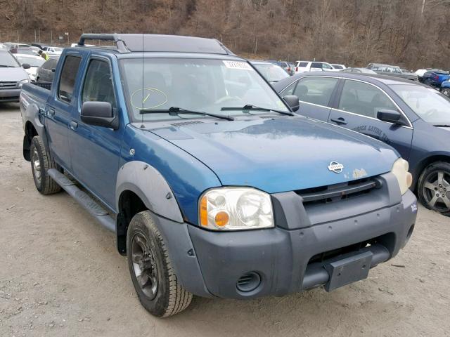 1N6ED27Y21C363981 - 2001 NISSAN FRONTIER C BLUE photo 1