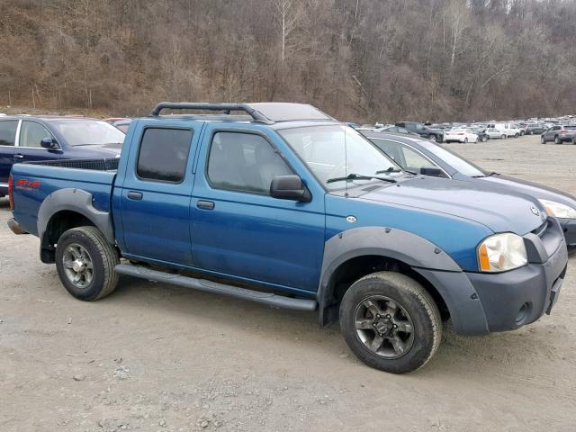 1N6ED27Y21C363981 - 2001 NISSAN FRONTIER C BLUE photo 9