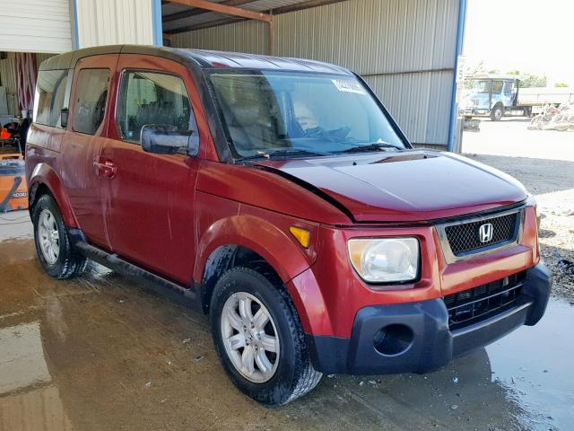 5J6YH18766L008298 - 2006 HONDA ELEMENT EX RED photo 1