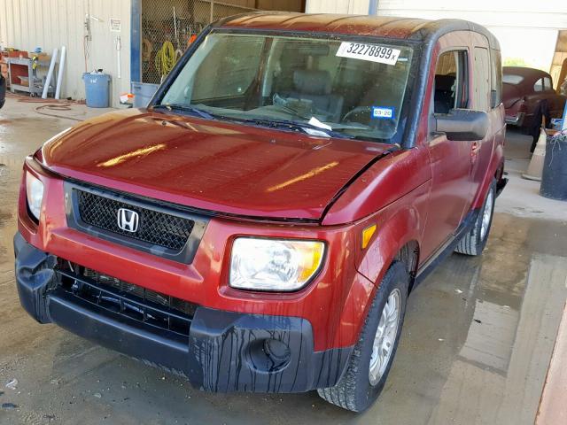 5J6YH18766L008298 - 2006 HONDA ELEMENT EX RED photo 2