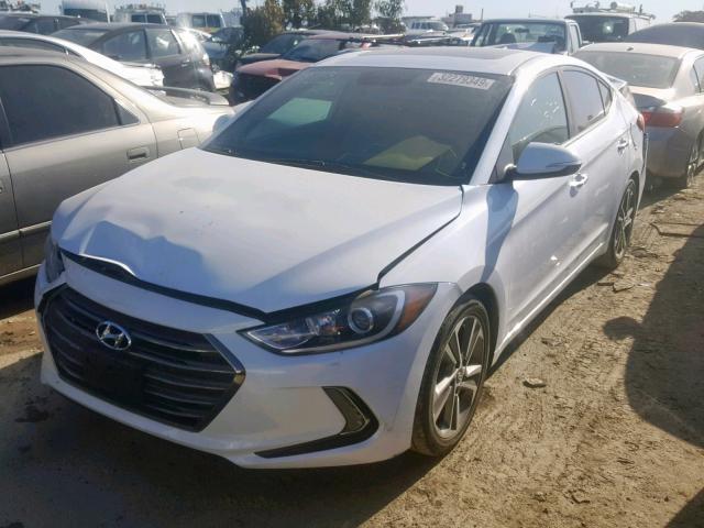 5NPD84LF6HH040549 - 2017 HYUNDAI ELANTRA WHITE photo 2