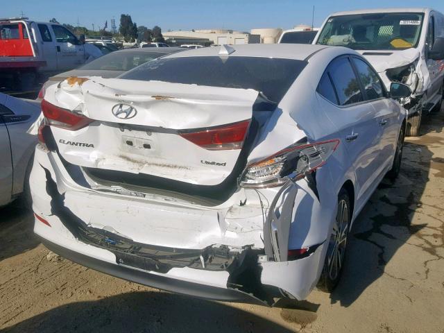 5NPD84LF6HH040549 - 2017 HYUNDAI ELANTRA WHITE photo 4