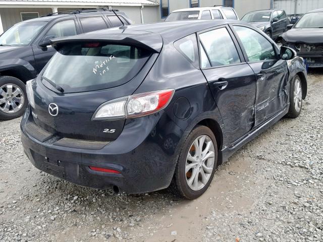 JM1BL1H51A1168358 - 2010 MAZDA 3 S BLACK photo 4