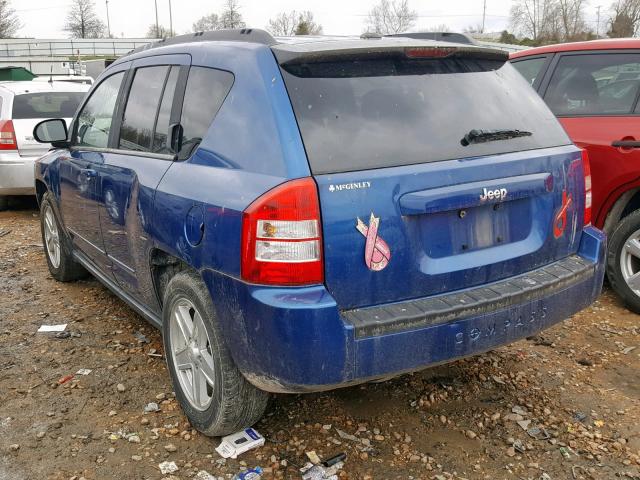 1J4NT4FB7AD506720 - 2010 JEEP COMPASS SP BLUE photo 3