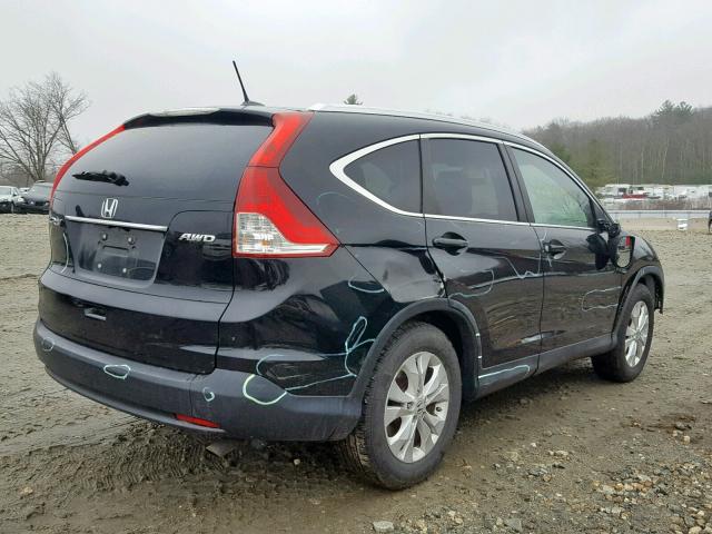 2HKRM4H71CH624157 - 2012 HONDA CR-V EXL BLACK photo 4