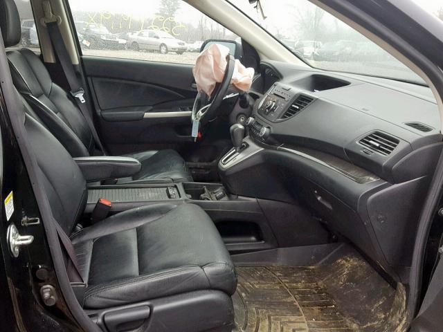 2HKRM4H71CH624157 - 2012 HONDA CR-V EXL BLACK photo 5