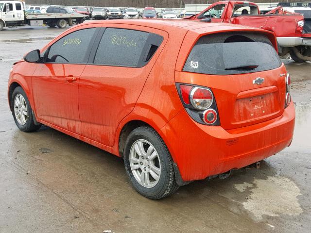 1G1JA6SH8C4203473 - 2012 CHEVROLET SONIC LS ნარინჯისფერი ფოტო 3