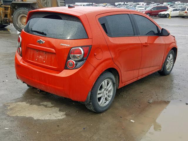 1G1JA6SH8C4203473 - 2012 CHEVROLET SONIC LS ნარინჯისფერი ფოტო 4