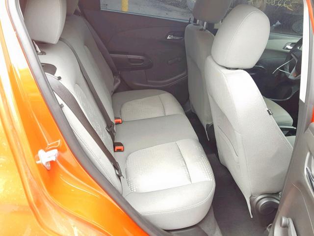 1G1JA6SH8C4203473 - 2012 CHEVROLET SONIC LS ნარინჯისფერი ფოტო 6