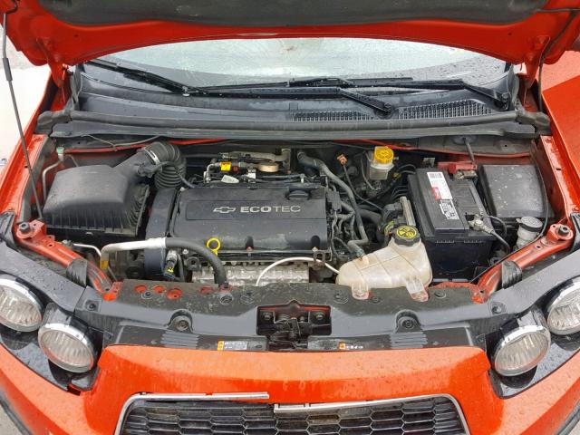 1G1JA6SH8C4203473 - 2012 CHEVROLET SONIC LS ნარინჯისფერი ფოტო 7