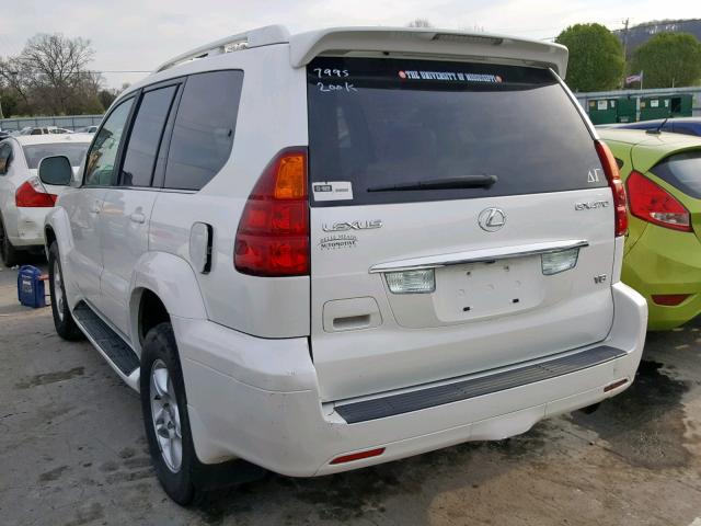 JTJBT20X270140521 - 2007 LEXUS GX 470 WHITE photo 3