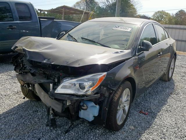 2G4GN5EX6F9227013 - 2015 BUICK REGAL PREM BLACK photo 2