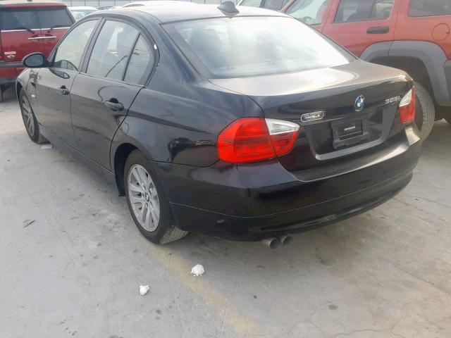 WBAVC53597FZ80155 - 2007 BMW 328 I SULE BLACK photo 3