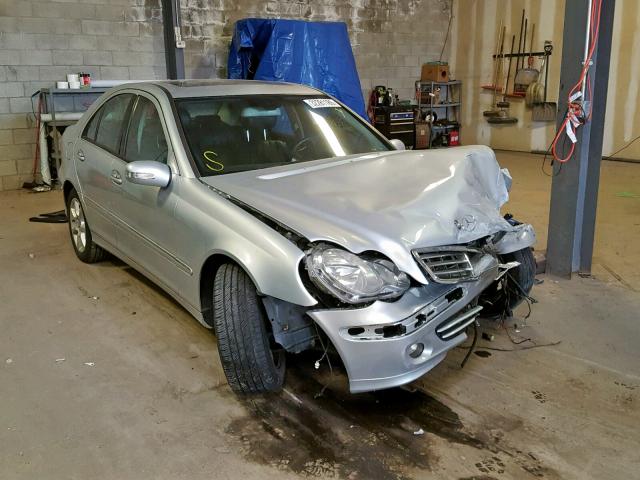 WDBRF92H47F935282 - 2007 MERCEDES-BENZ C 280 4MAT SILVER photo 1