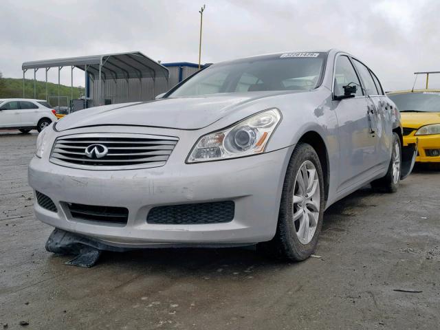 JNKCV61F29M360363 - 2009 INFINITI G37 SILVER photo 2