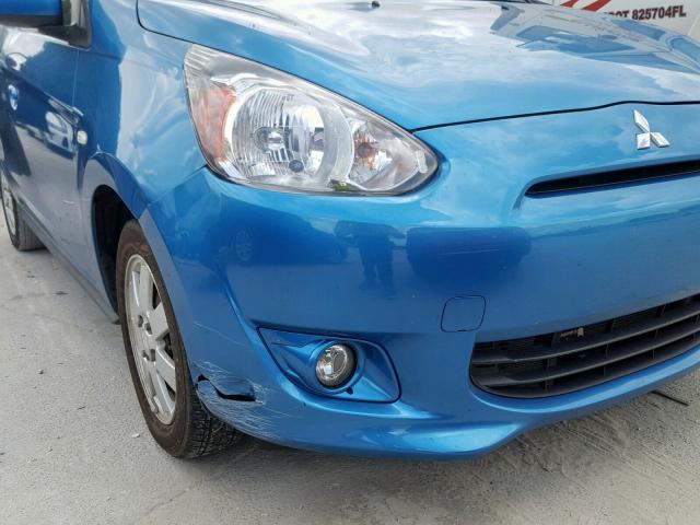 ML32A3HJ8EH003941 - 2014 MITSUBISHI MIRAGE DE BLUE photo 9