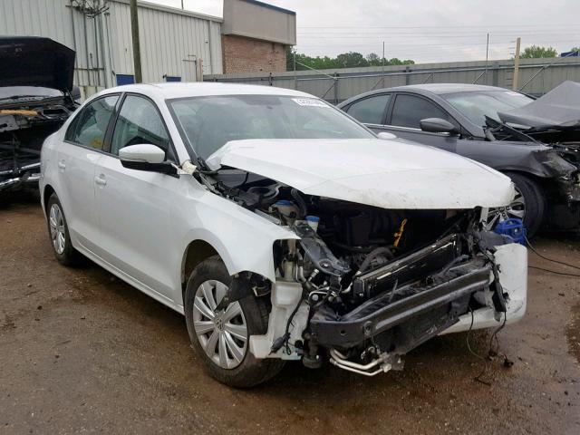 3VW1K7AJ3EM287995 - 2014 VOLKSWAGEN JETTA BASE WHITE photo 1