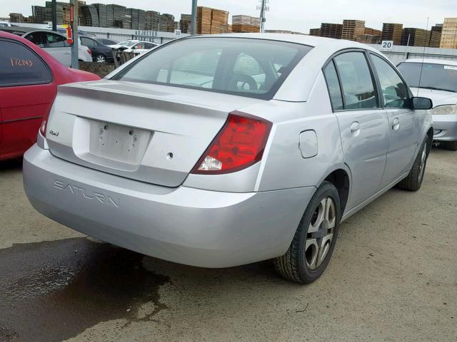 1G8AL52F64Z196404 - 2004 SATURN ION LEVEL SILVER photo 4