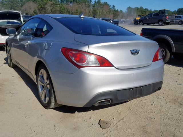 KMHHT6KD6AU027982 - 2010 HYUNDAI GENESIS CO SILVER photo 3