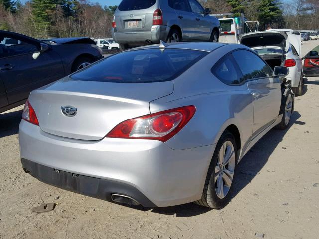 KMHHT6KD6AU027982 - 2010 HYUNDAI GENESIS CO SILVER photo 4