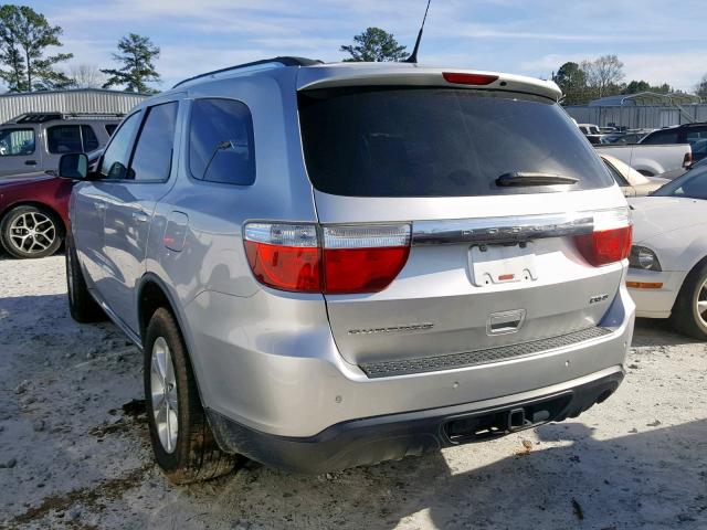 1D4RD4GG6BC604260 - 2011 DODGE DURANGO CR SILVER photo 3