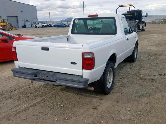 1FTYR10D91PB30630 - 2001 FORD RANGER WHITE photo 4