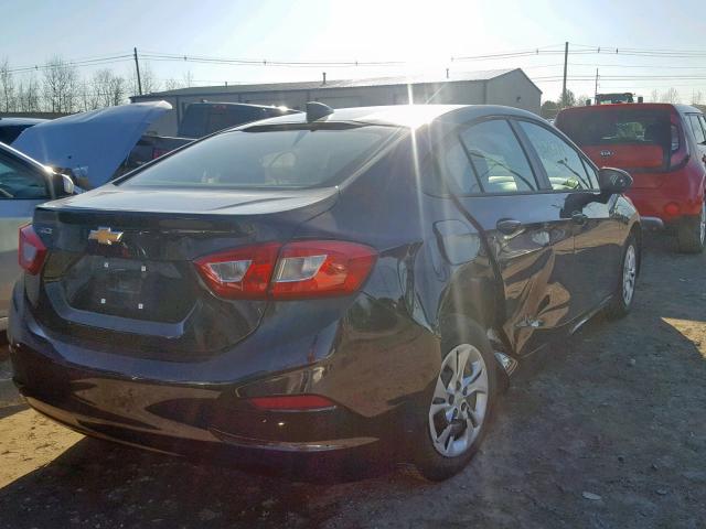 1G1BJ5SM3K7103032 - 2019 CHEVROLET CRUZE BLACK photo 4