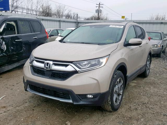 5J6RW2H88HL062486 - 2017 HONDA CR-V EXL BEIGE photo 2