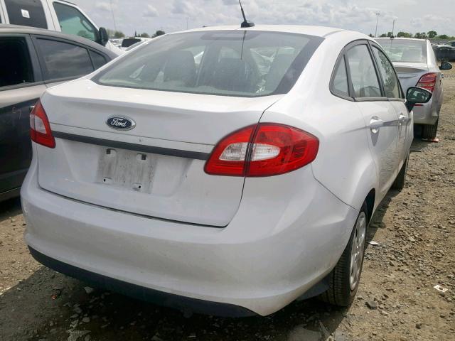 3FADP4AJ2DM220552 - 2013 FORD FIESTA S WHITE photo 4