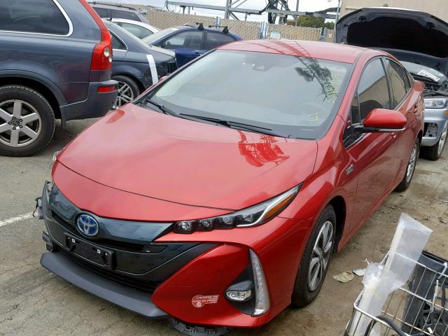 JTDKARFP6J3076627 - 2018 TOYOTA PRIUS PRIM 红色 照片 2