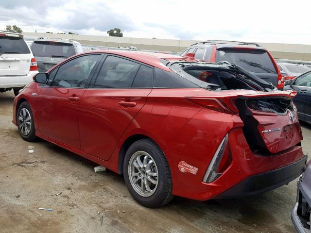 JTDKARFP6J3076627 - 2018 TOYOTA PRIUS PRIM 红色 照片 3