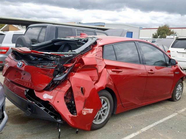 JTDKARFP6J3076627 - 2018 TOYOTA PRIUS PRIM 红色 照片 4