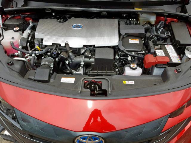 JTDKARFP6J3076627 - 2018 TOYOTA PRIUS PRIM 红色 照片 7
