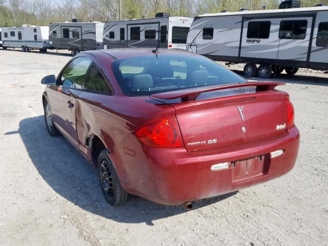 1G2AS18H897257642 - 2009 PONTIAC G5 BURGUNDY photo 3