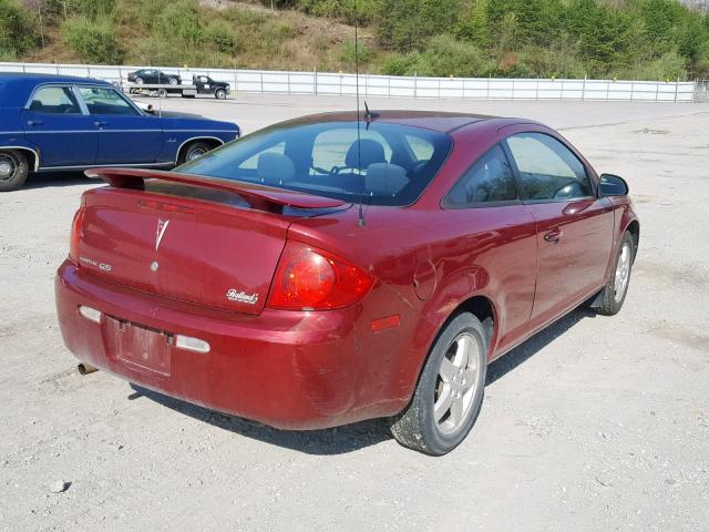 1G2AS18H897257642 - 2009 PONTIAC G5 BURGUNDY photo 4