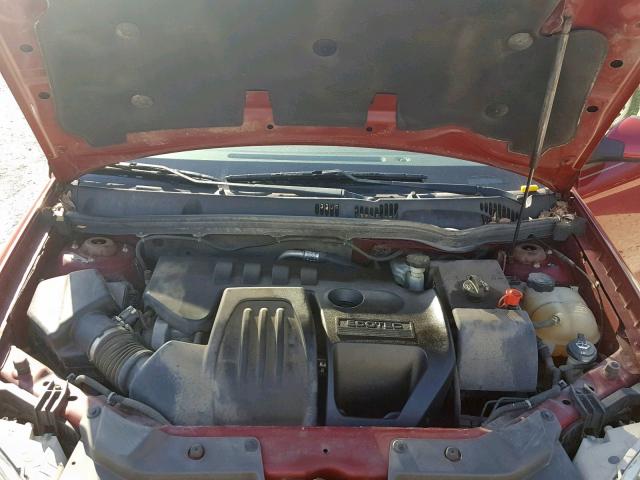 1G2AS18H897257642 - 2009 PONTIAC G5 BURGUNDY photo 7