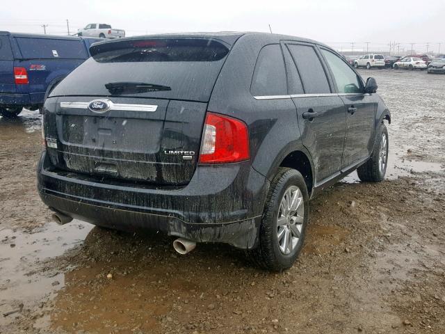 2FMDK4KC2EBA41726 - 2014 FORD EDGE LIMIT BLACK photo 4