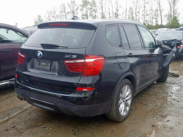 5UXWX9C52G0D81556 - 2016 BMW X3 XDRIVE2 BLACK photo 4