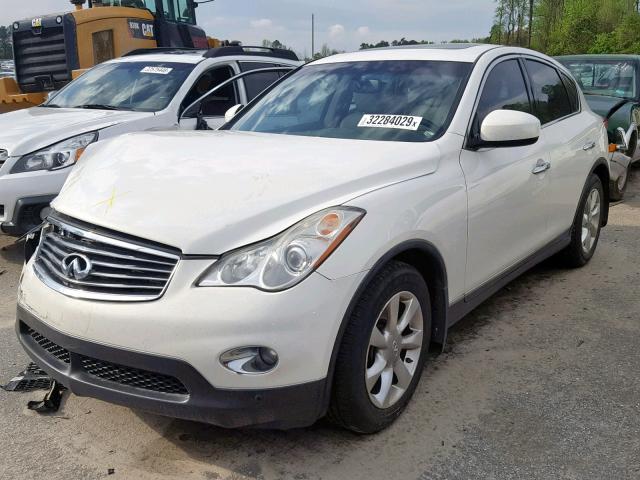 JNKAJ09E48M302037 - 2008 INFINITI EX35 BASE WHITE photo 2