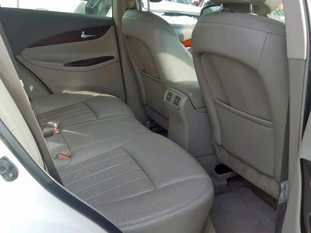 JNKAJ09E48M302037 - 2008 INFINITI EX35 BASE WHITE photo 6