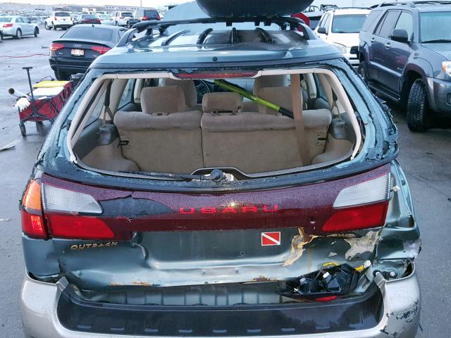 4S3BH665X26654530 - 2002 SUBARU LEGACY OUT GREEN photo 9